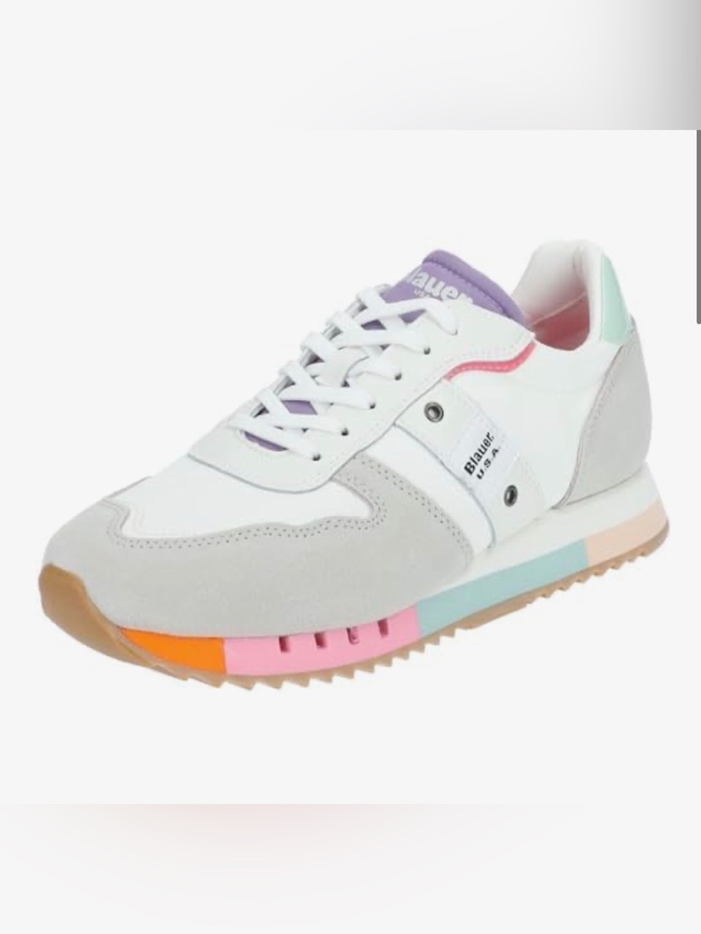 Blauer USA MELROSE Damen Women’s Multicolor Suede Sneakers Size 8 (EU 38)